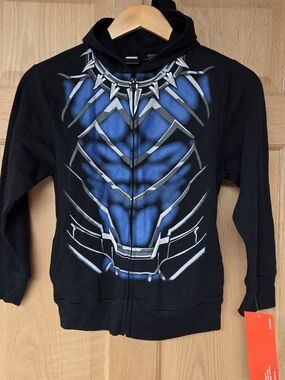 Marvel Black Panther Zip Up Hoodie Small